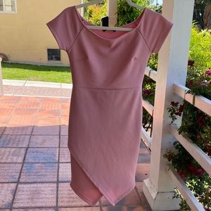 Tulip Skirt Bandage Pink Dress